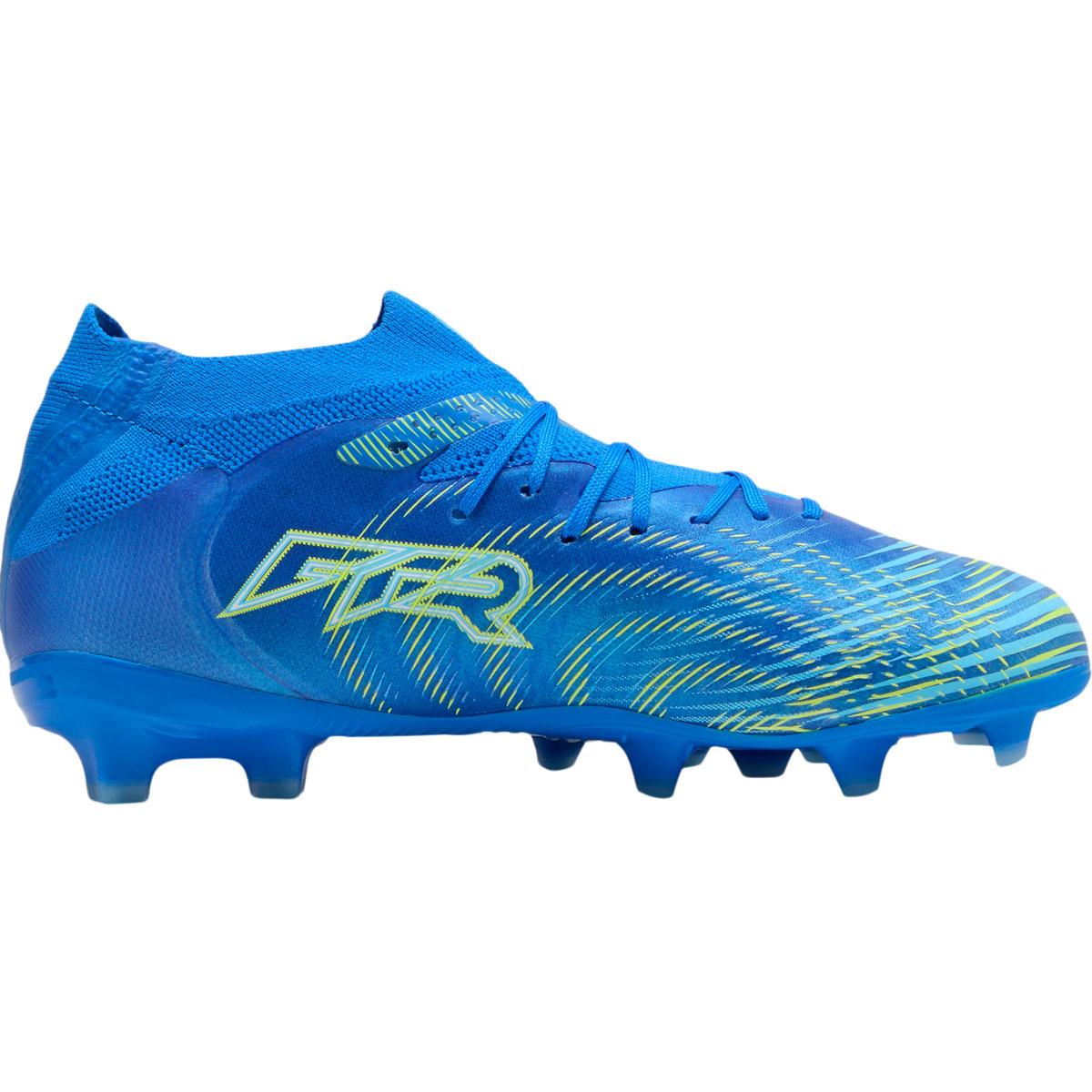 PUMA Future 9 Pro FG/AG Fotballsko Barn Ultra Blue-PUMA White-Luminous
