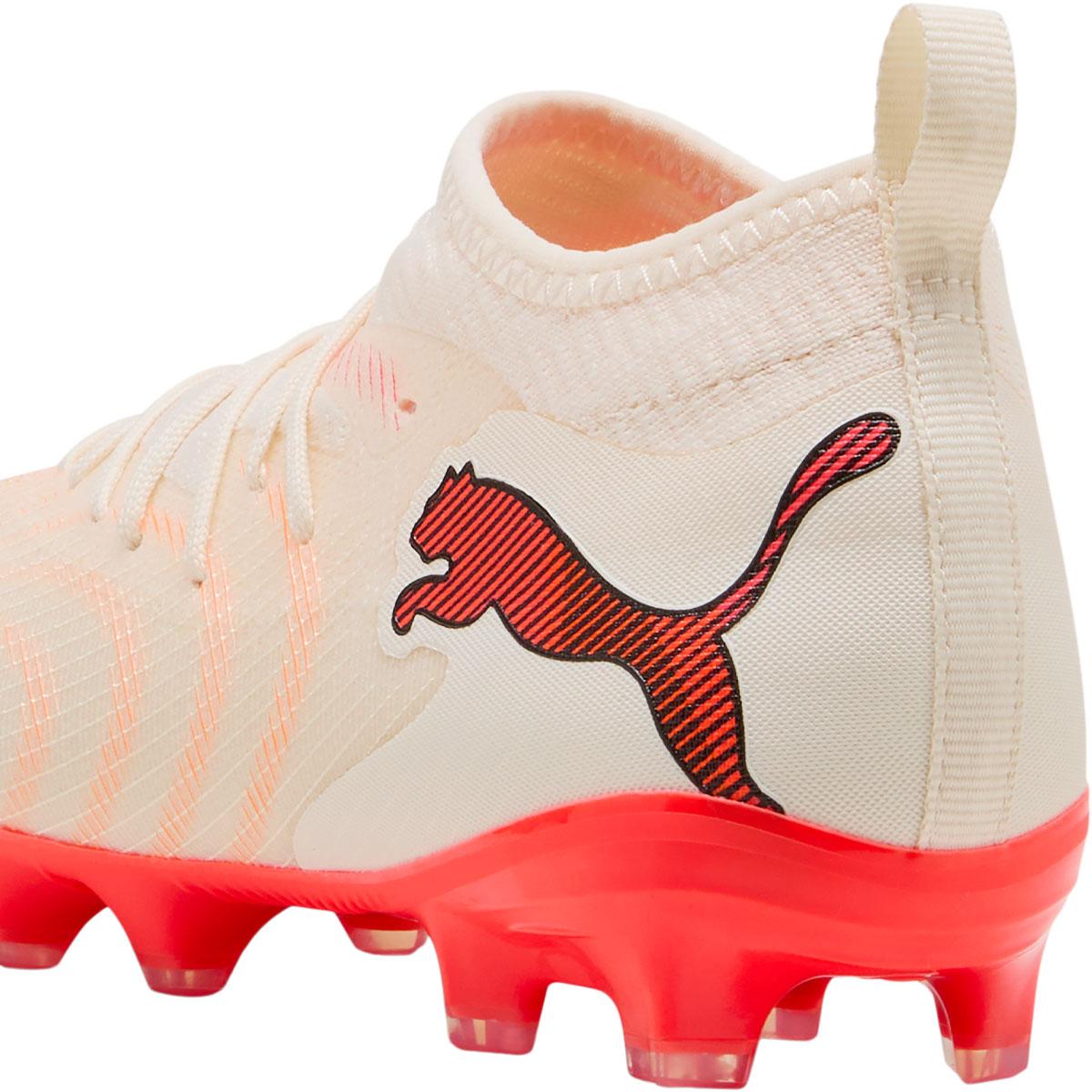 PUMA Future 9 Match FG/AG Fotballsko Barn Sugared Almond-PUMA White-Ultr