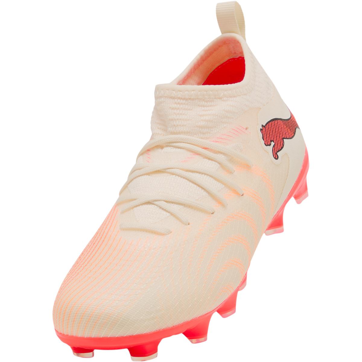 PUMA Future 9 Match FG/AG Fotballsko Barn Sugared Almond-PUMA White-Ultr