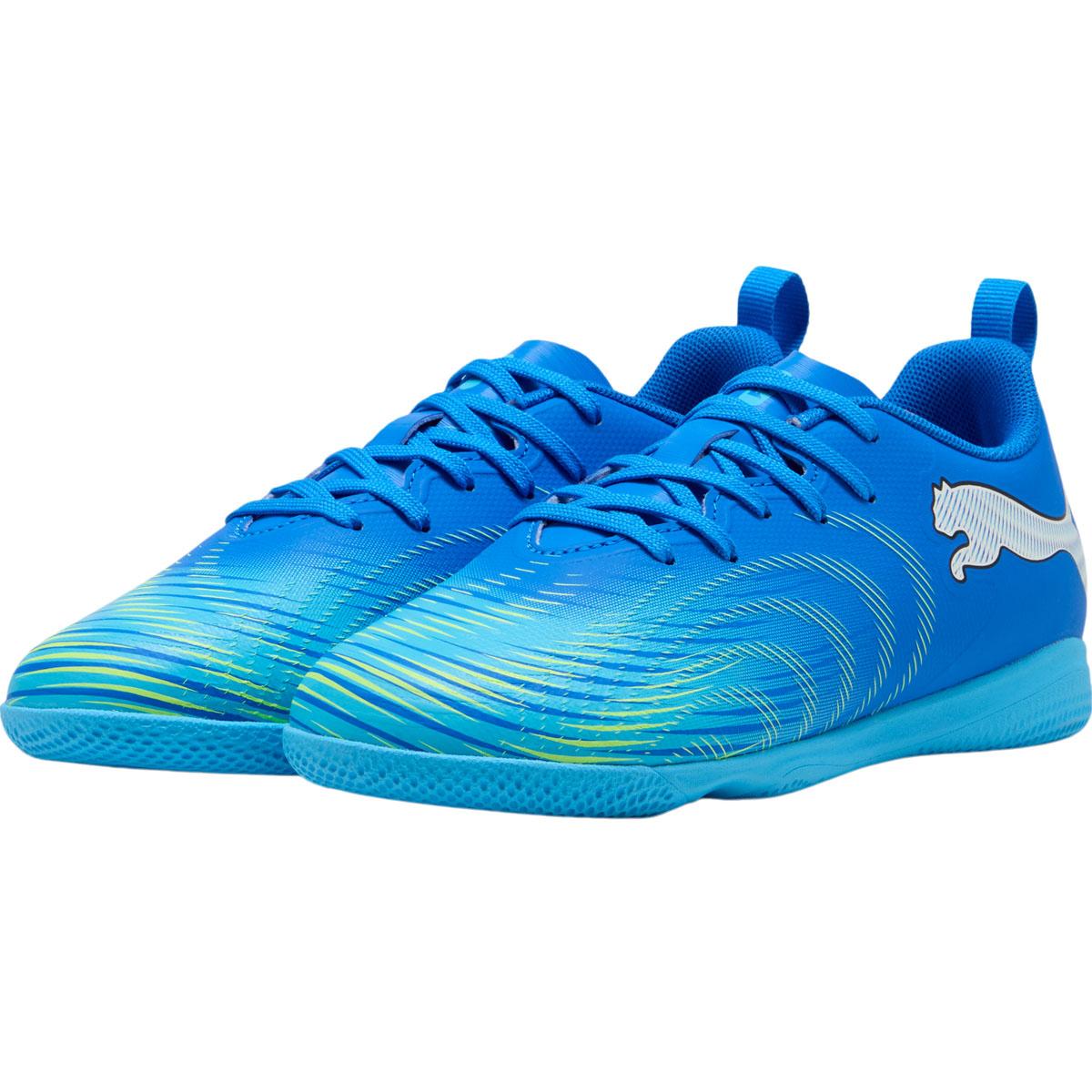 PUMA Future 9 Play IT Fodboldsko Børn Ultra Blue-PUMA White-Luminous