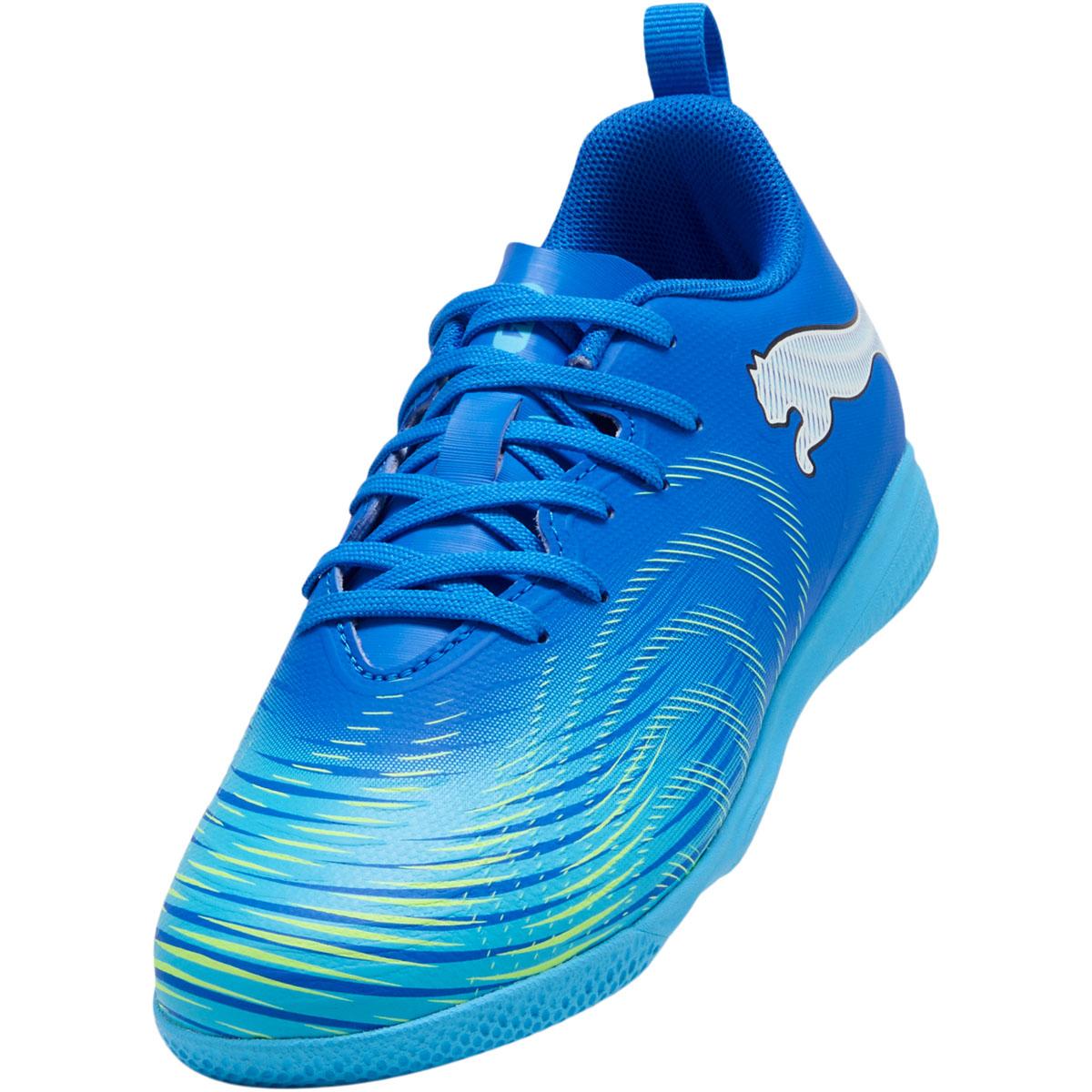 PUMA Future 9 Play IT Fodboldsko Børn Ultra Blue-PUMA White-Luminous