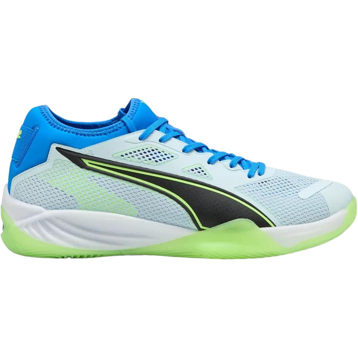 PUMA Eliminate Nitro SQD 4 Håndballsko Herre Aqua Glow-PUMA White-Royal Sap