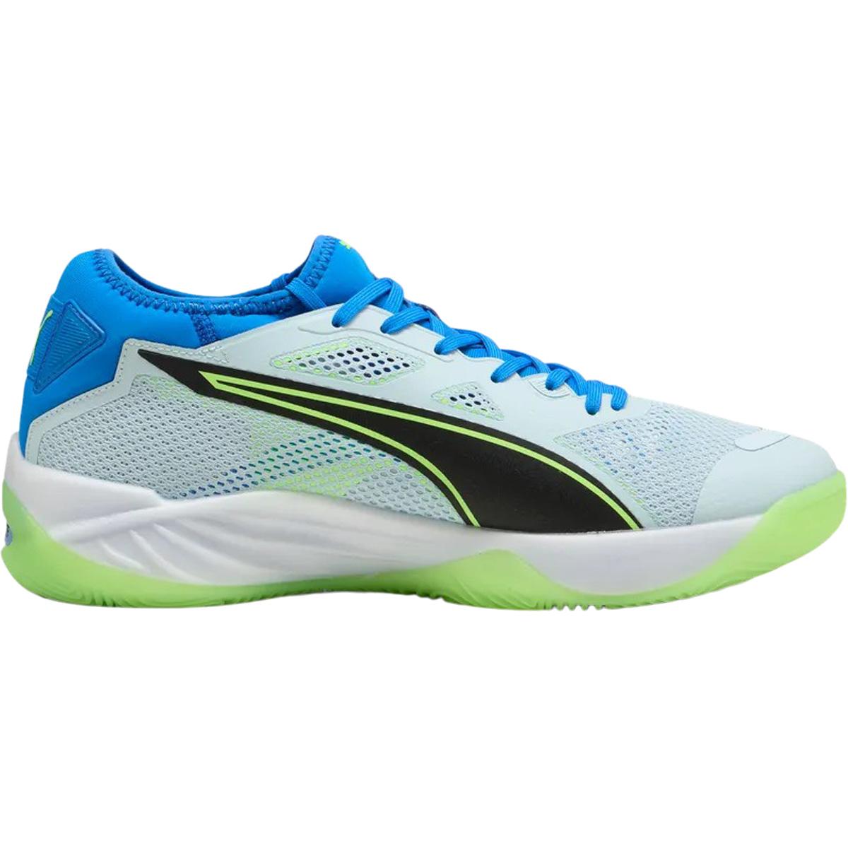 PUMA Eliminate Nitro SQD 4 Håndballsko Herre Aqua Glow-PUMA White-Royal Sap