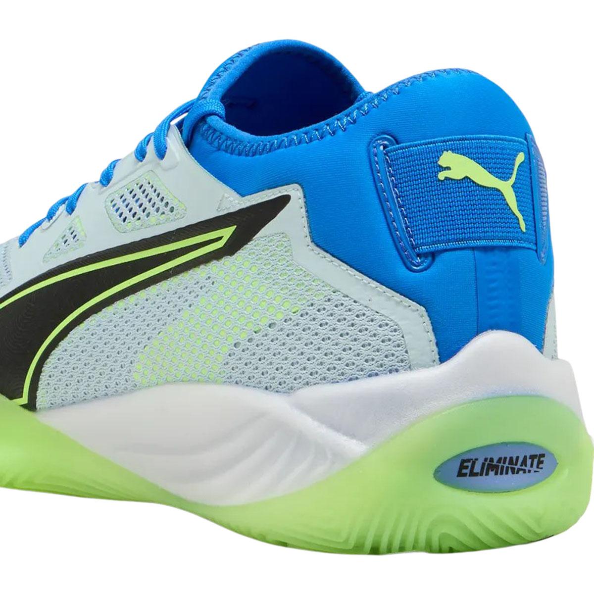 PUMA Eliminate Nitro SQD 4 Håndballsko Herre Aqua Glow-PUMA White-Royal Sap