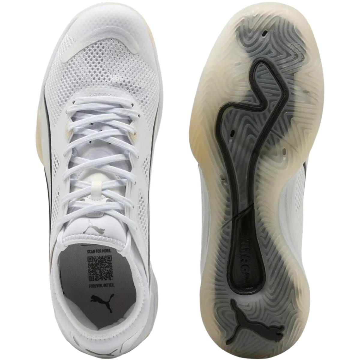 PUMA Eliminate Nitro SQD 4 Håndballsko Herre PUMA White-PUMA Black-Sugared