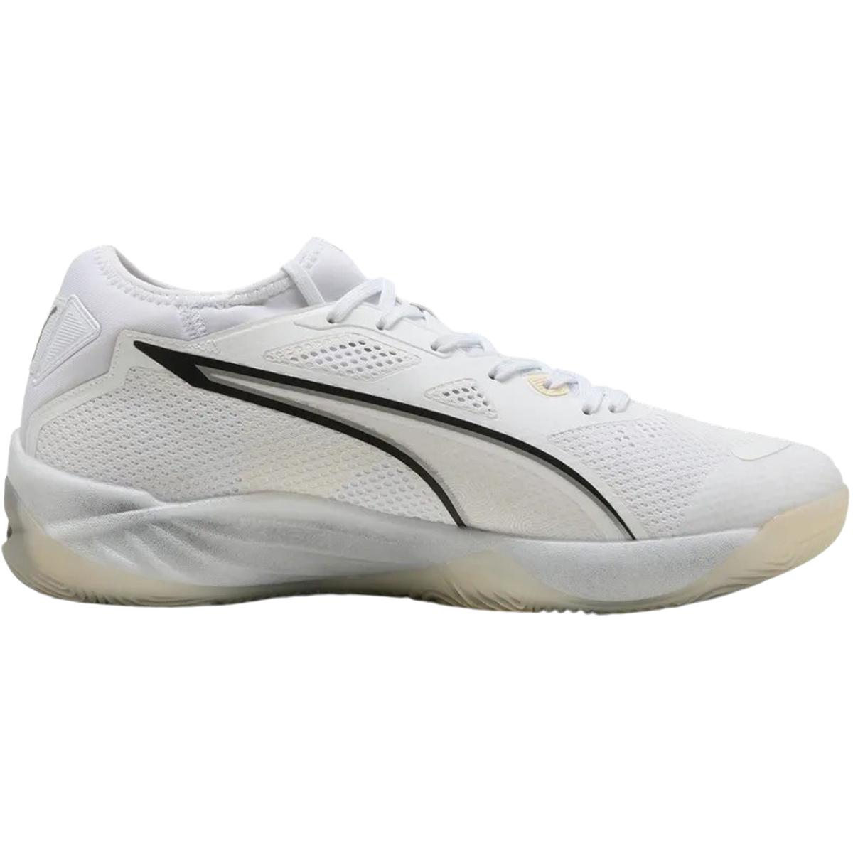 PUMA Eliminate Nitro SQD 4 Håndballsko Herre PUMA White-PUMA Black-Sugared