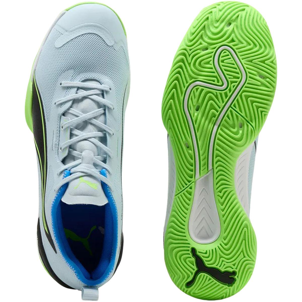 PUMA Eliminate Nitro 4 Håndballsko Herre Aqua Glow-PUMA White-PUMA Blac