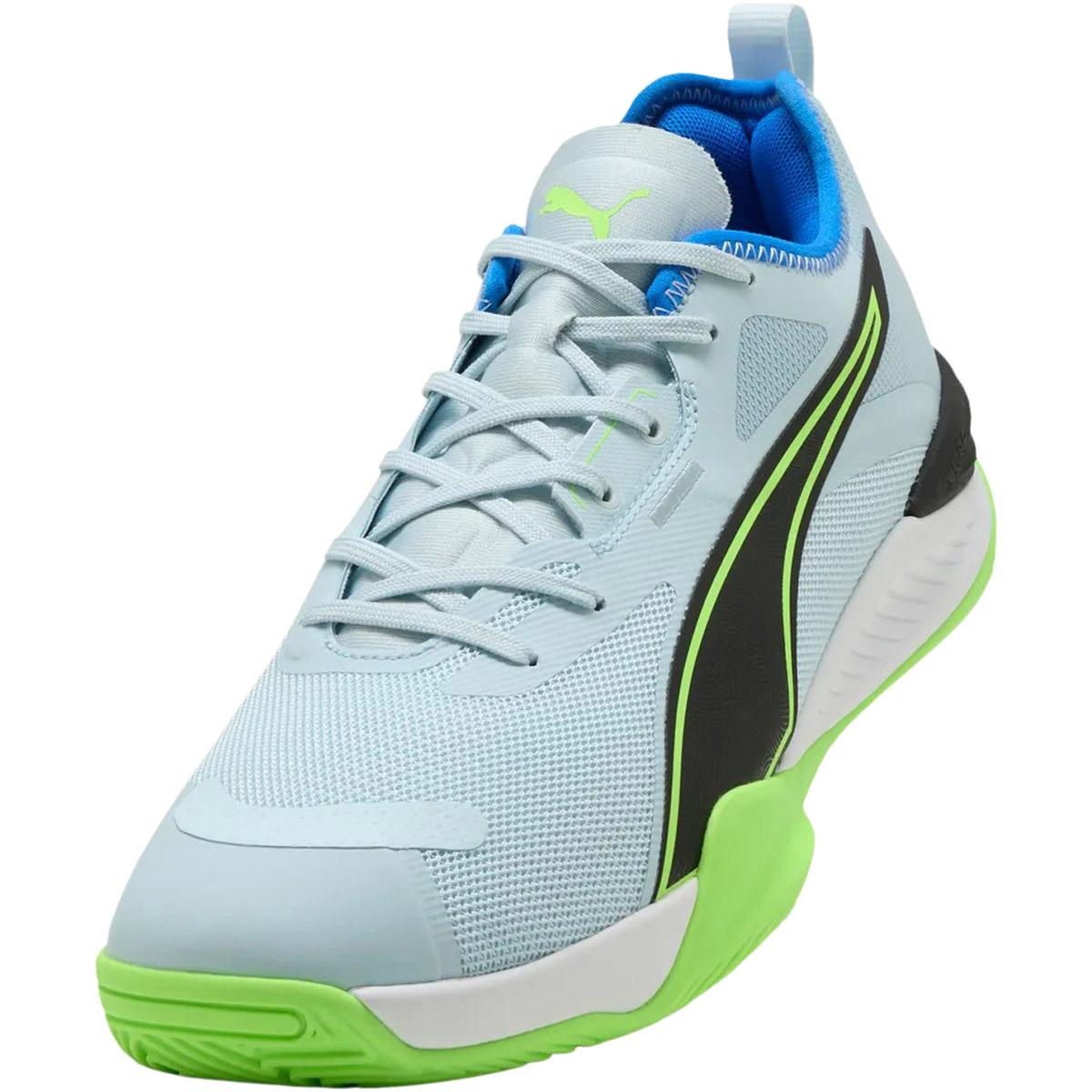 PUMA Eliminate Nitro 4 Håndballsko Herre Aqua Glow-PUMA White-PUMA Blac