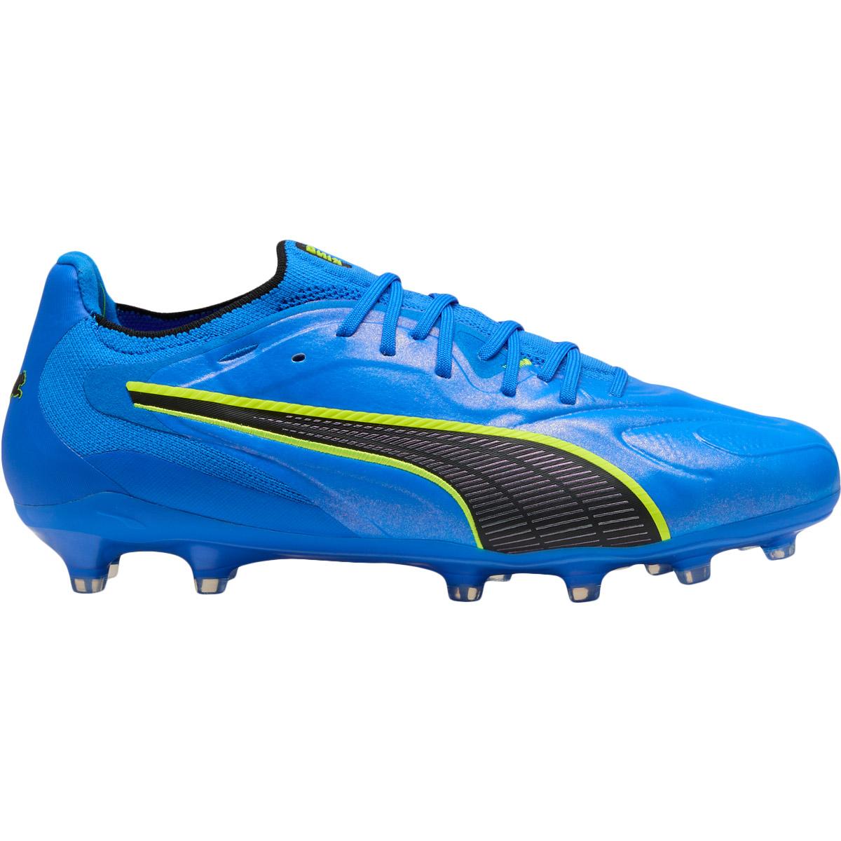 PUMA King 20 Ultimate FG/AG Fodboldstøvler Ultra Blue-Lime Squeeze-PUMA B