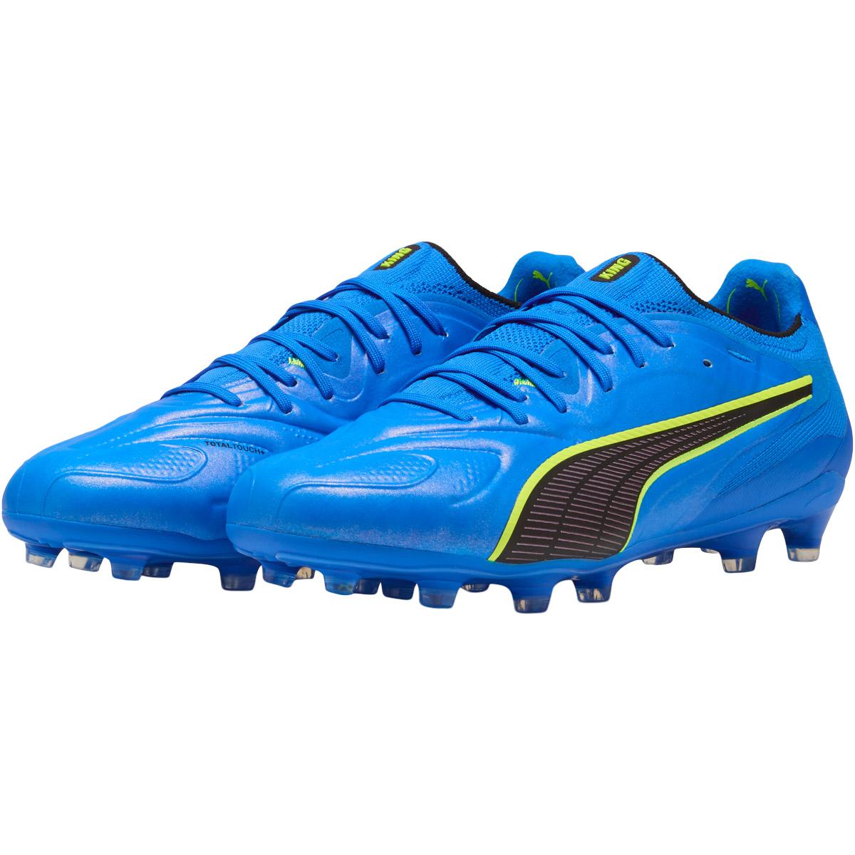 PUMA King 20 Ultimate FG/AG Fodboldstøvler Ultra Blue-Lime Squeeze-PUMA B