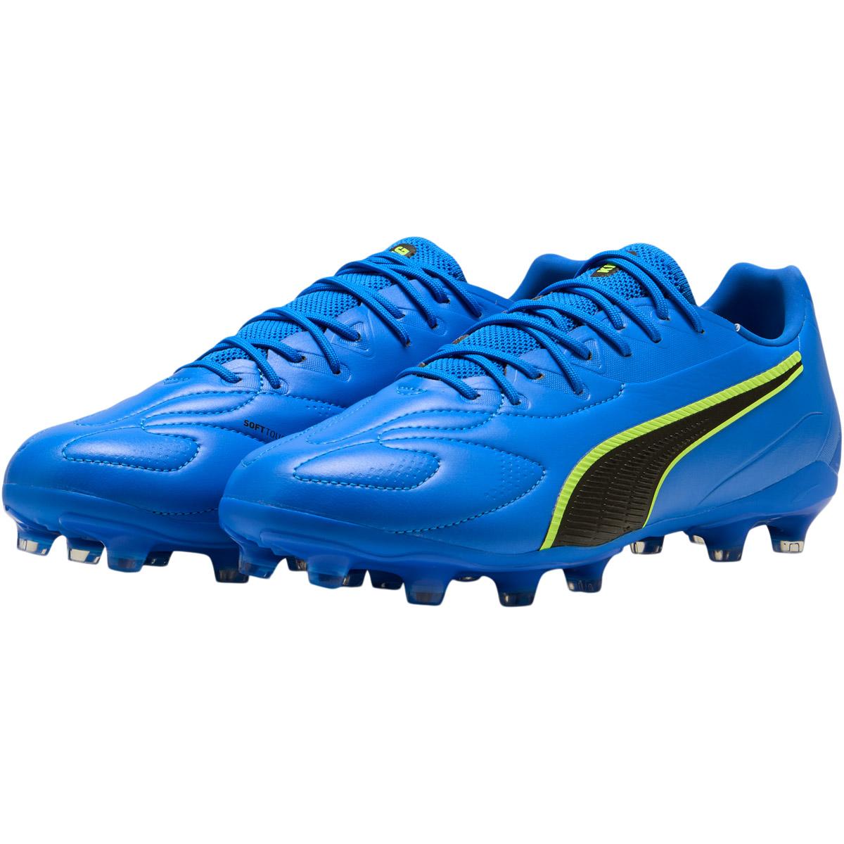 PUMA King 20 Match FG/AG Fodboldstøvler Ultra Blue-Lime Squeeze-PUMA B