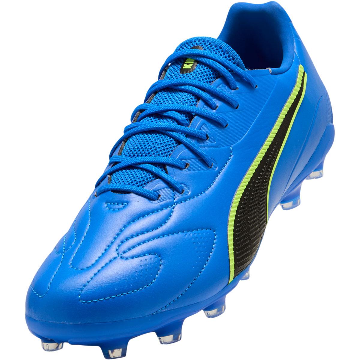 PUMA King 20 Match FG/AG Fodboldstøvler Ultra Blue-Lime Squeeze-PUMA B
