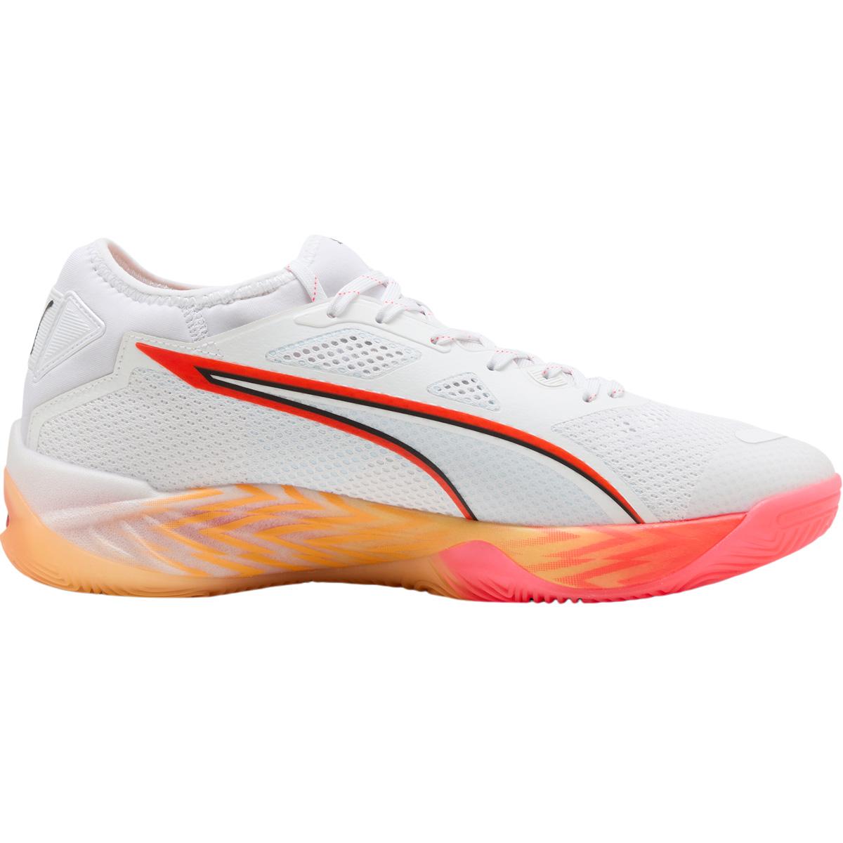 PUMA Eliminate Nitro SQD 4 Energy Håndballsko Herre PUMA White-Ultra Red-Heat Fire