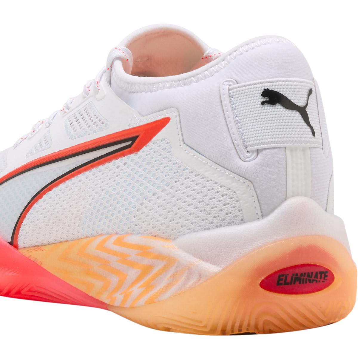 PUMA Eliminate Nitro SQD 4 Energy Håndballsko Herre PUMA White-Ultra Red-Heat Fire