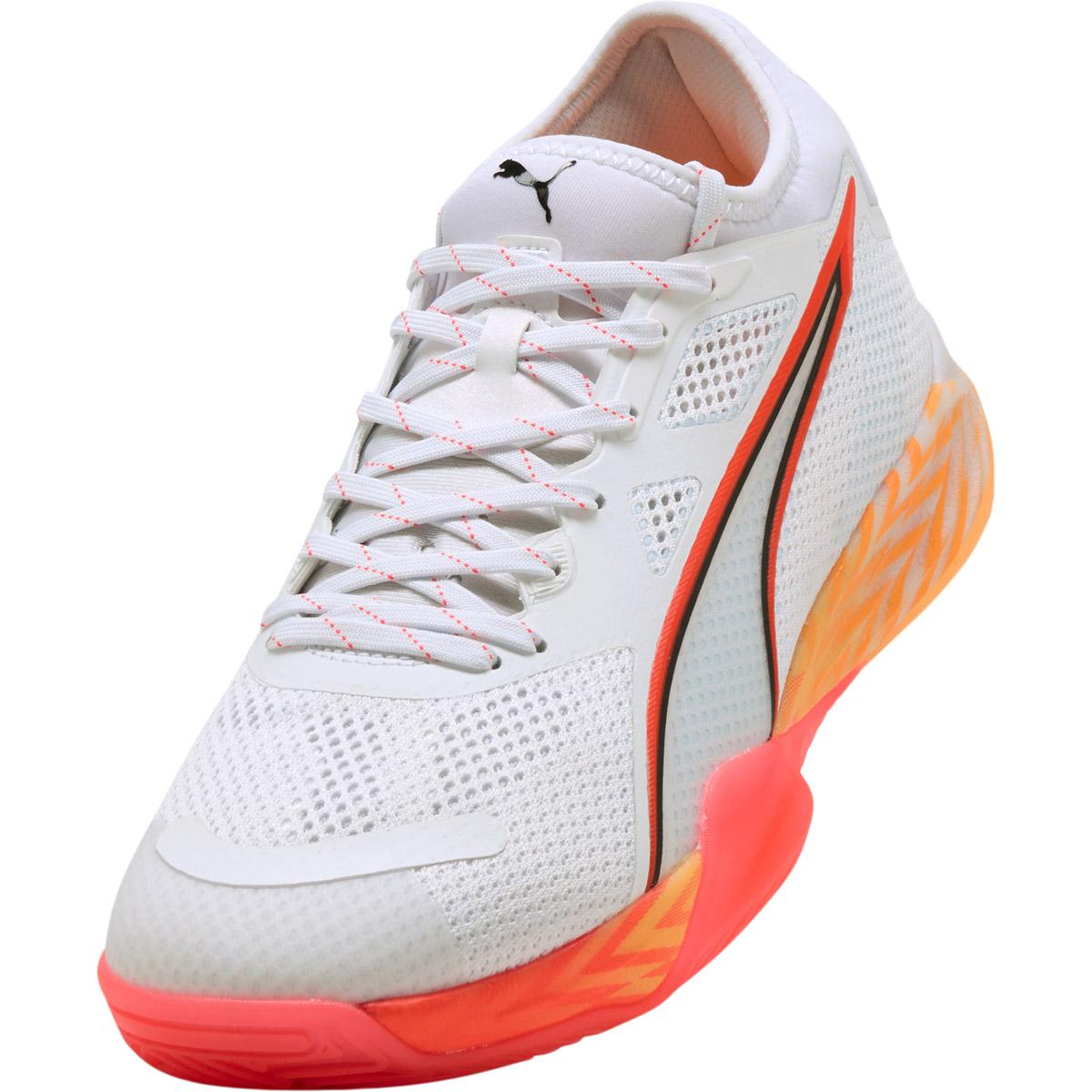 PUMA Eliminate Nitro SQD 4 Energy Håndballsko Herre PUMA White-Ultra Red-Heat Fire