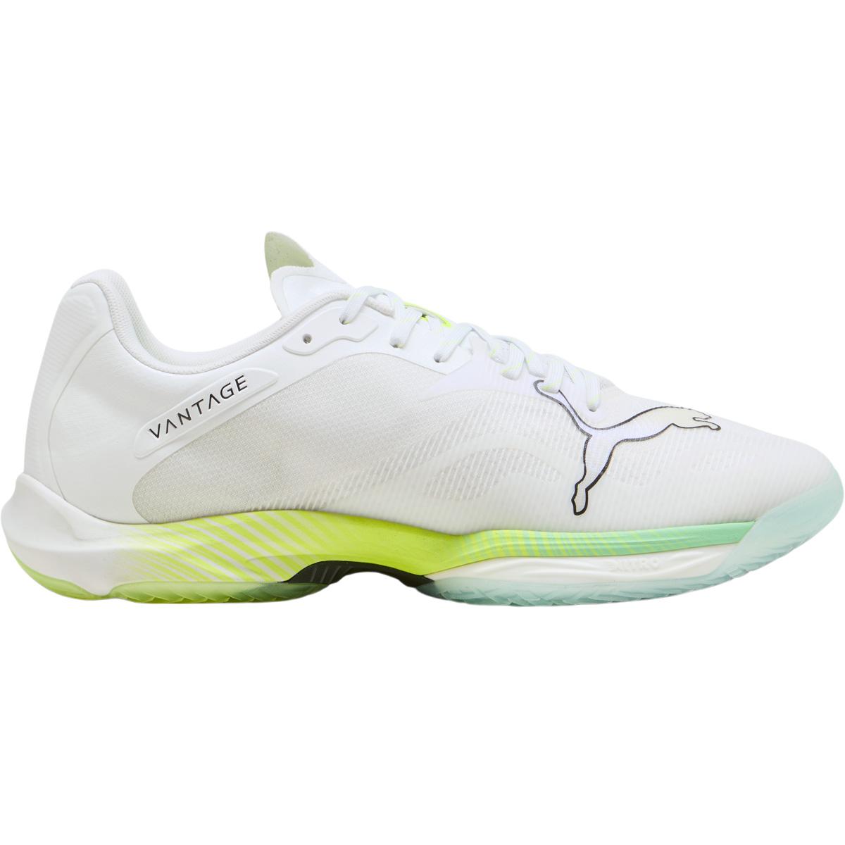 PUMA Vantage Nitro 2 Energy Håndballsko Herre PUMA White-Lime Squeeze-Electr