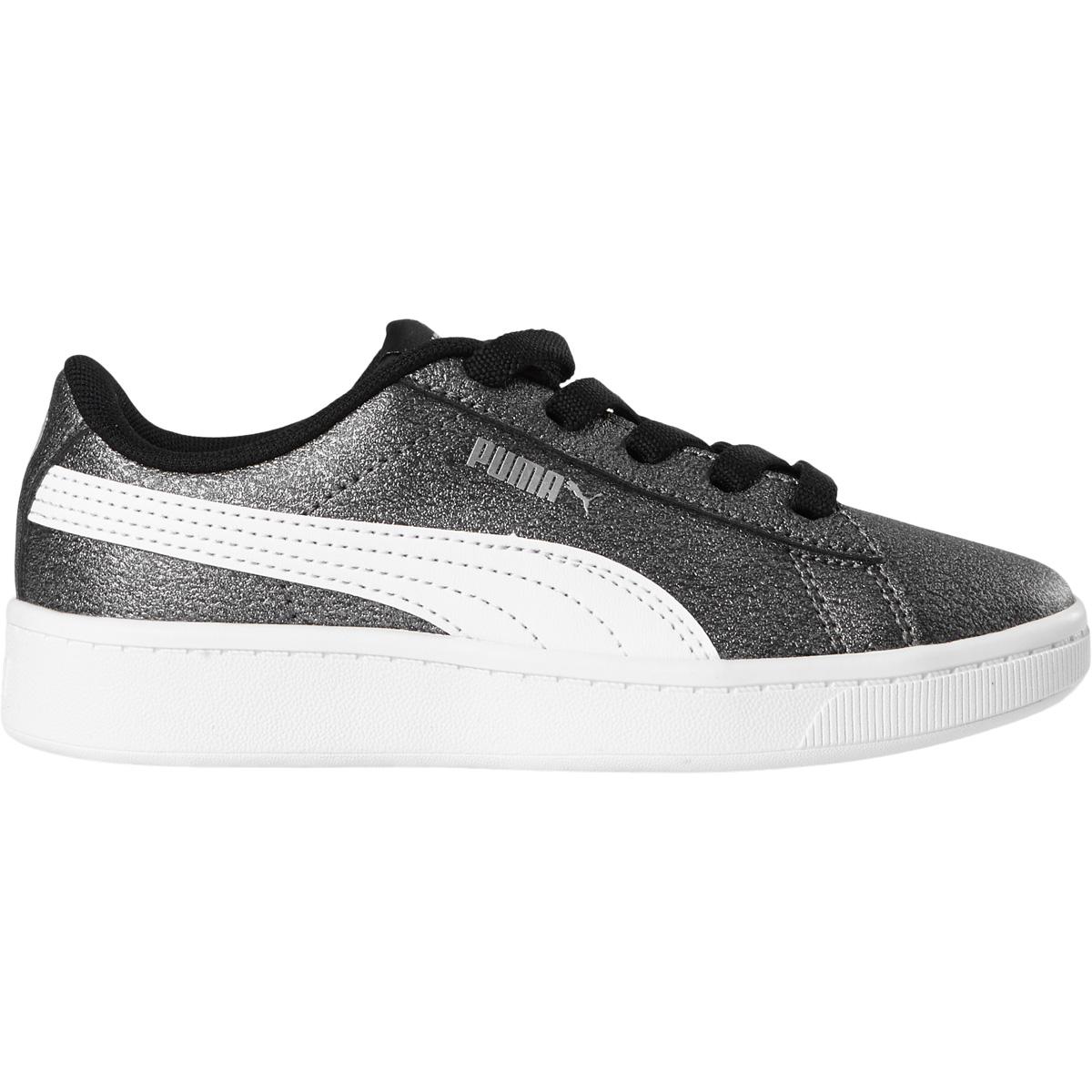 PUMA Vikky V2 Glitz 2 Sneakers Børn Puma Silver-Puma White-Puma Black