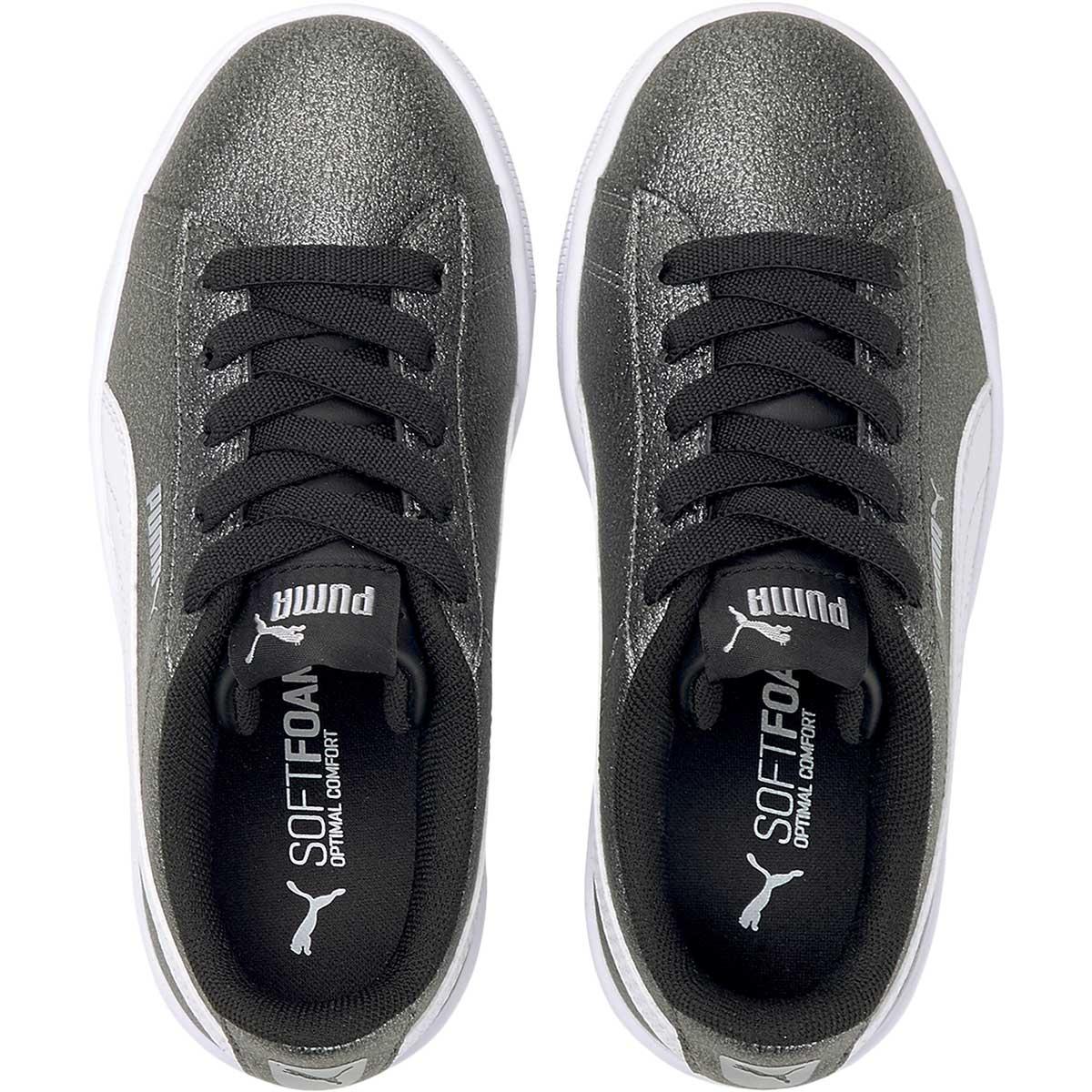 PUMA Vikky V2 Glitz 2 Sneakers Børn Puma Silver-Puma White-Puma Black