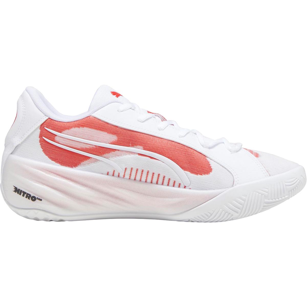 PUMA All-Pro Nitro Team Basketballsko Herre PUMA White-For All Time Red