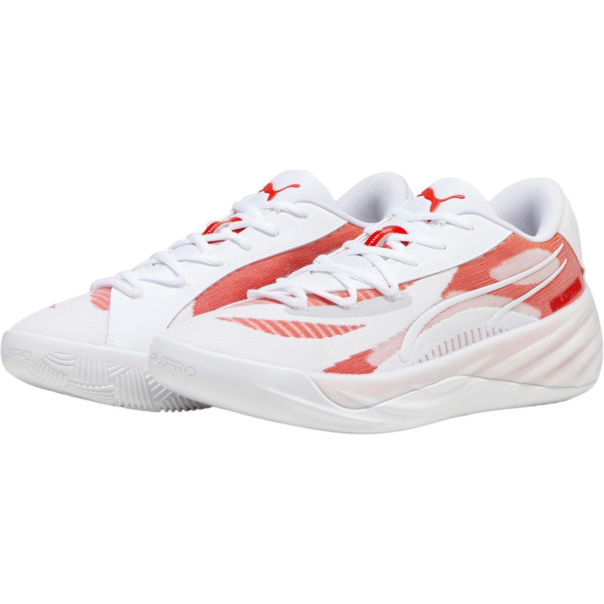 PUMA All-Pro Nitro Team Basketballsko Herre PUMA White-For All Time Red