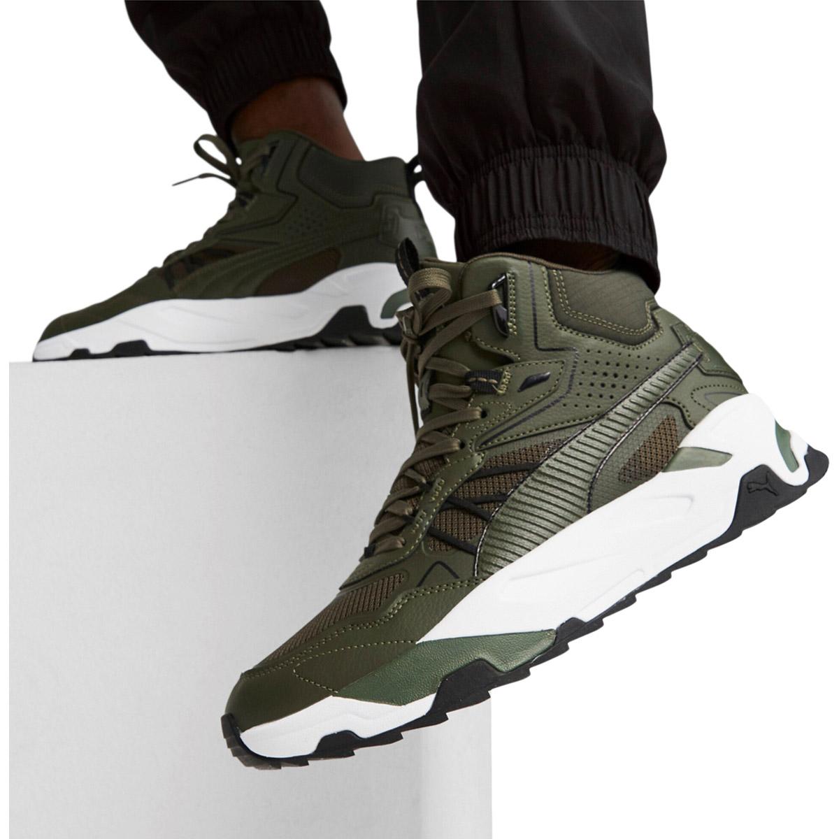 PUMA Trinity Hybrid Mid Sneakers Herre Myrtle-Myrtle-PUMA Black