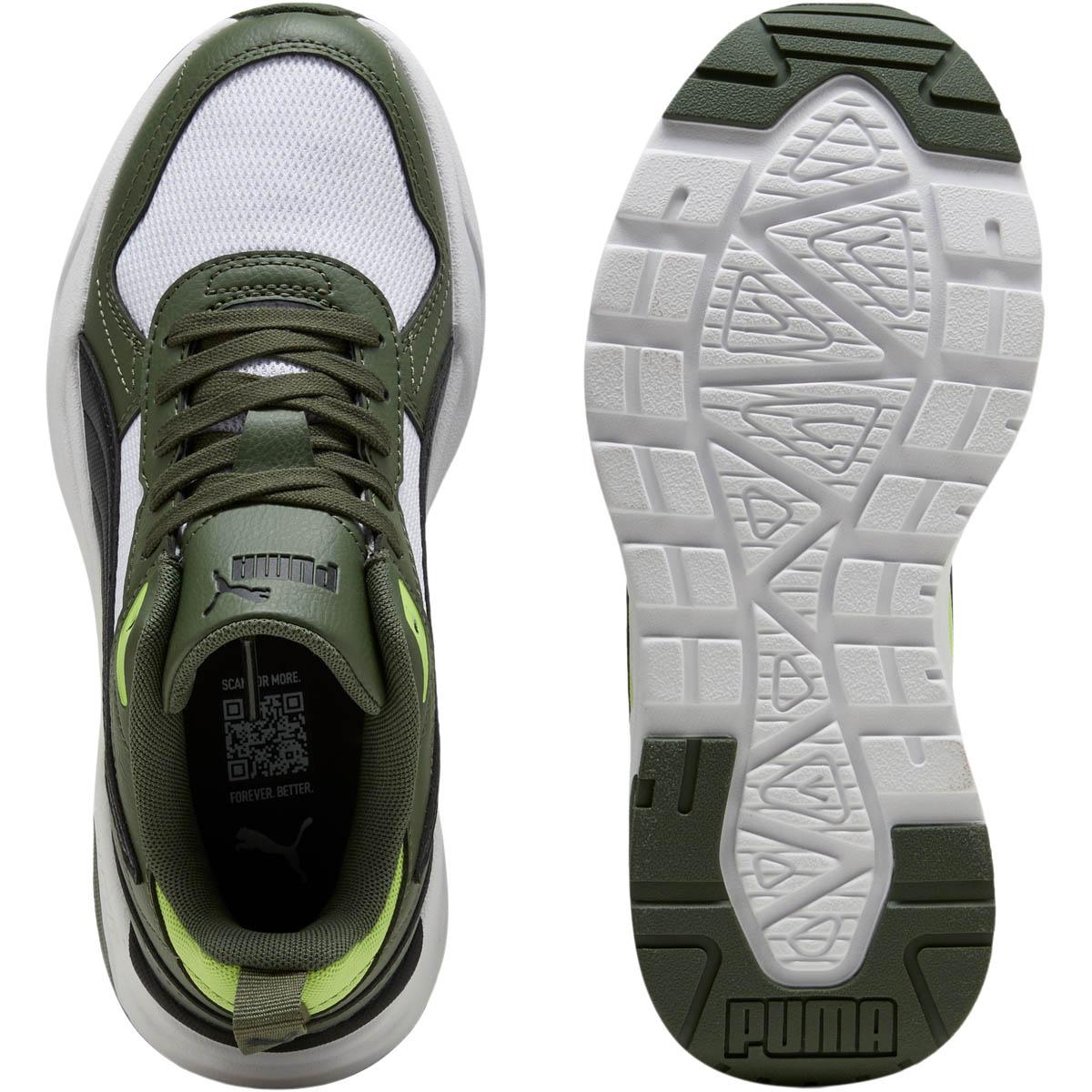 PUMA Trinity 2 LT Sneakers Børn PUMA White-PUMA Black-Moss Vei