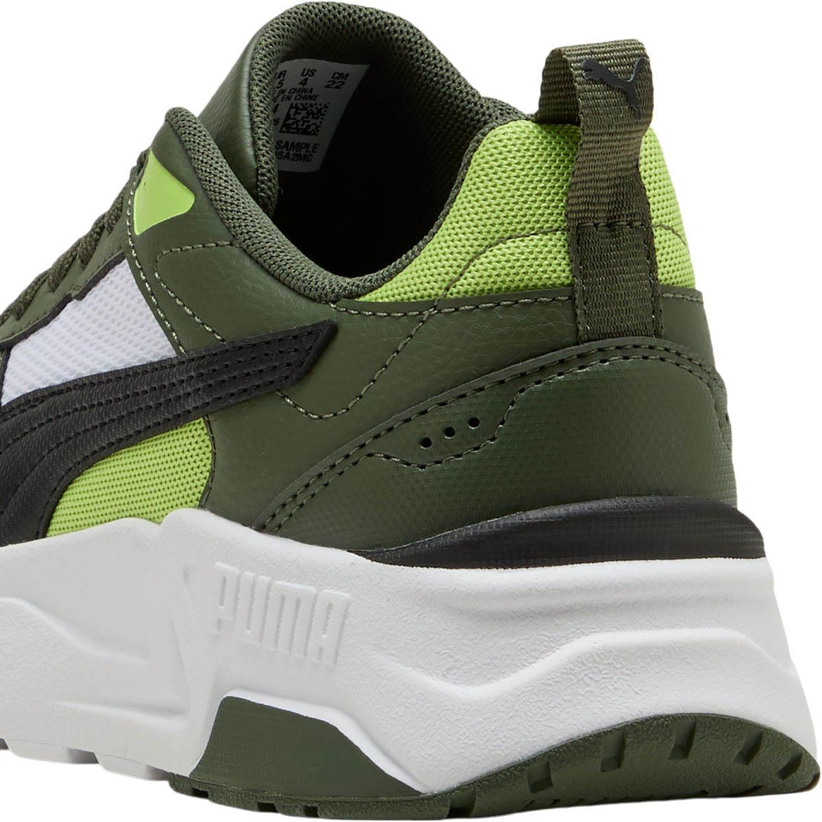 PUMA Trinity 2 LT Sneakers Børn PUMA White-PUMA Black-Moss Vei