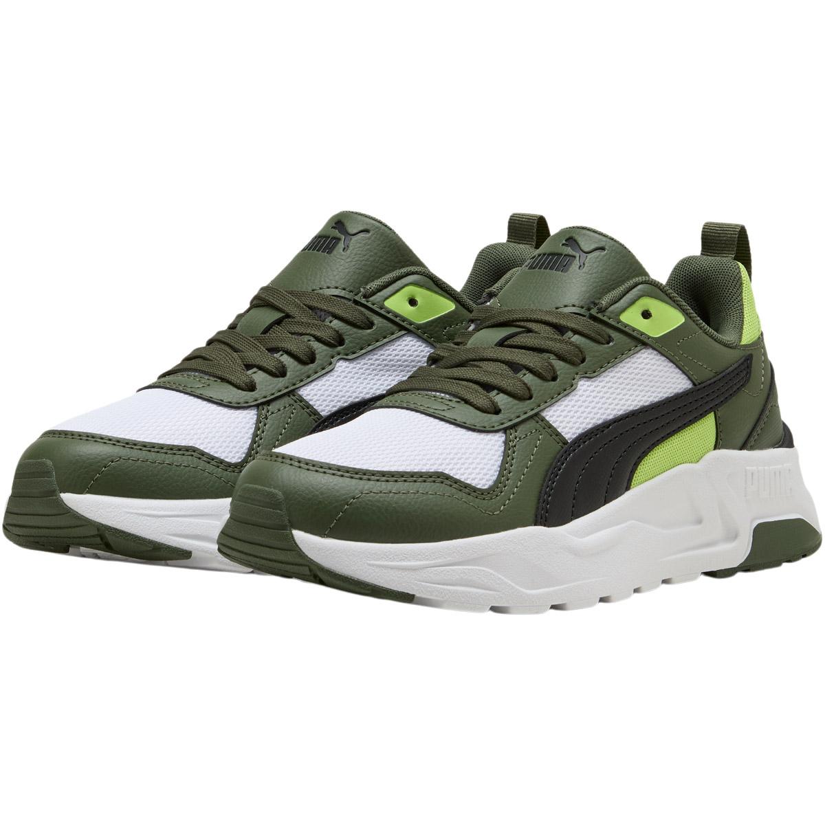 PUMA Trinity 2 LT Sneakers Børn PUMA White-PUMA Black-Moss Vei