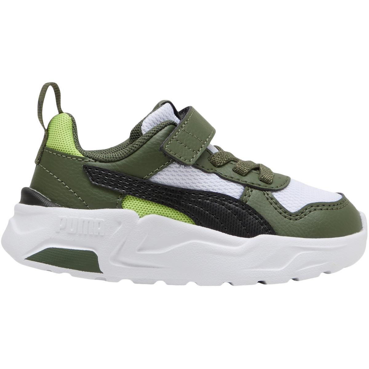 PUMA Trinity 2 LT AC+ Velcro Sneakers Børn PUMA White-PUMA Black-Moss Vei