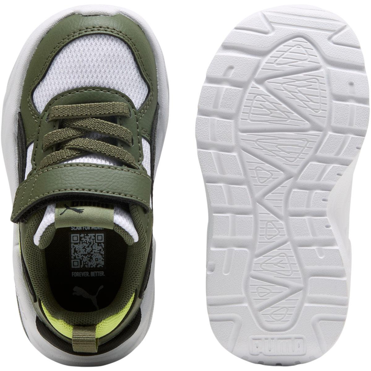 PUMA Trinity 2 LT AC+ Velcro Sneakers Børn PUMA White-PUMA Black-Moss Vei