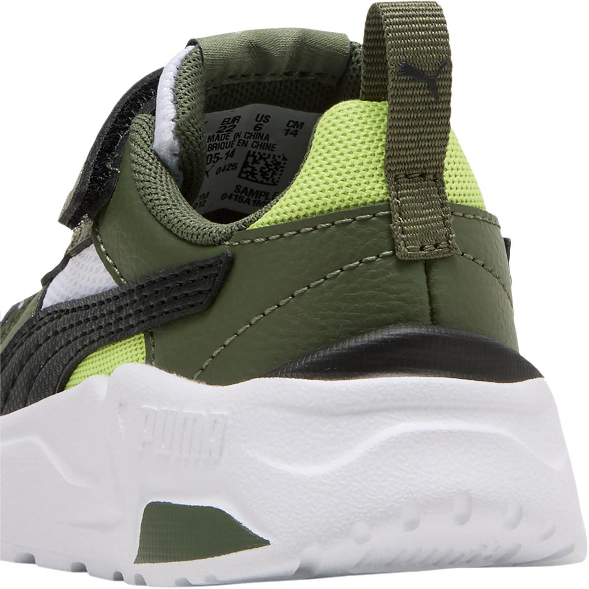 PUMA Trinity 2 LT AC+ Velcro Sneakers Børn PUMA White-PUMA Black-Moss Vei