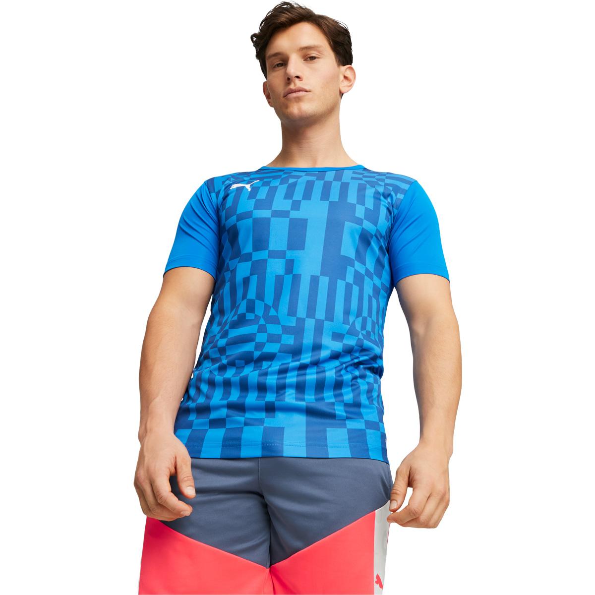 PUMA IndividualRISE Graphic Trænings T-shirt Herre Ignite Blue-PUMA Navy
