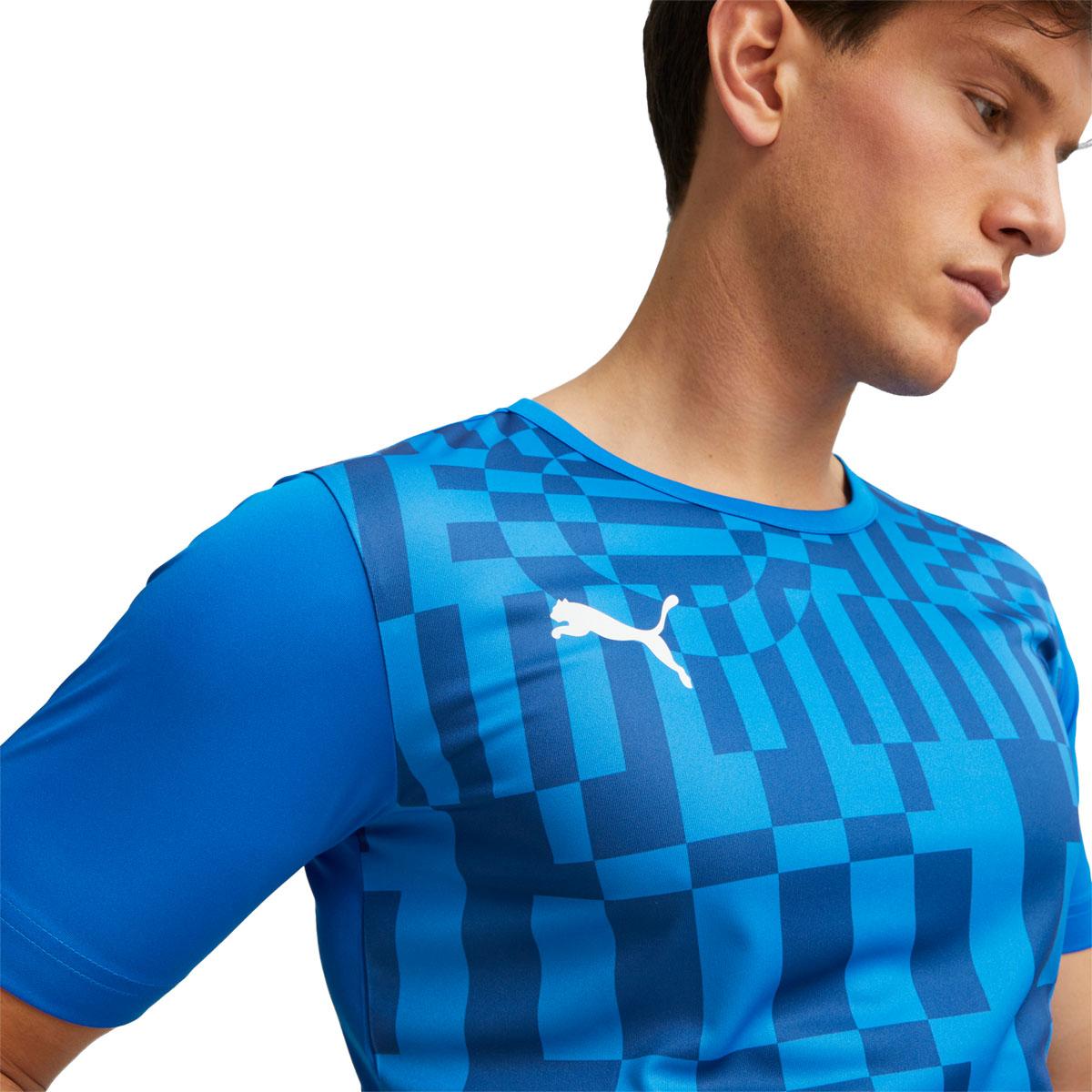 PUMA IndividualRISE Graphic Trænings T-shirt Herre Ignite Blue-PUMA Navy