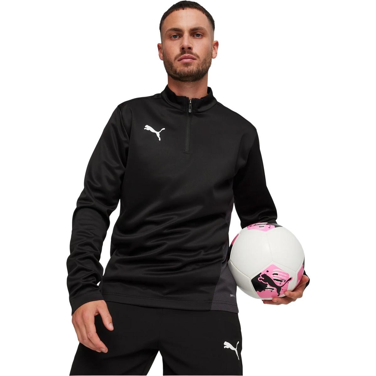 PUMA teamGOAL Half Zip Træningstrøje PUMA White-PUMA Black-Gum