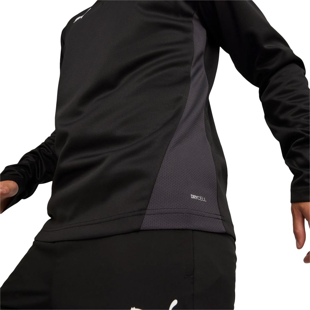 PUMA teamGOAL Half Zip Træningstrøje PUMA White-PUMA Black-Gum