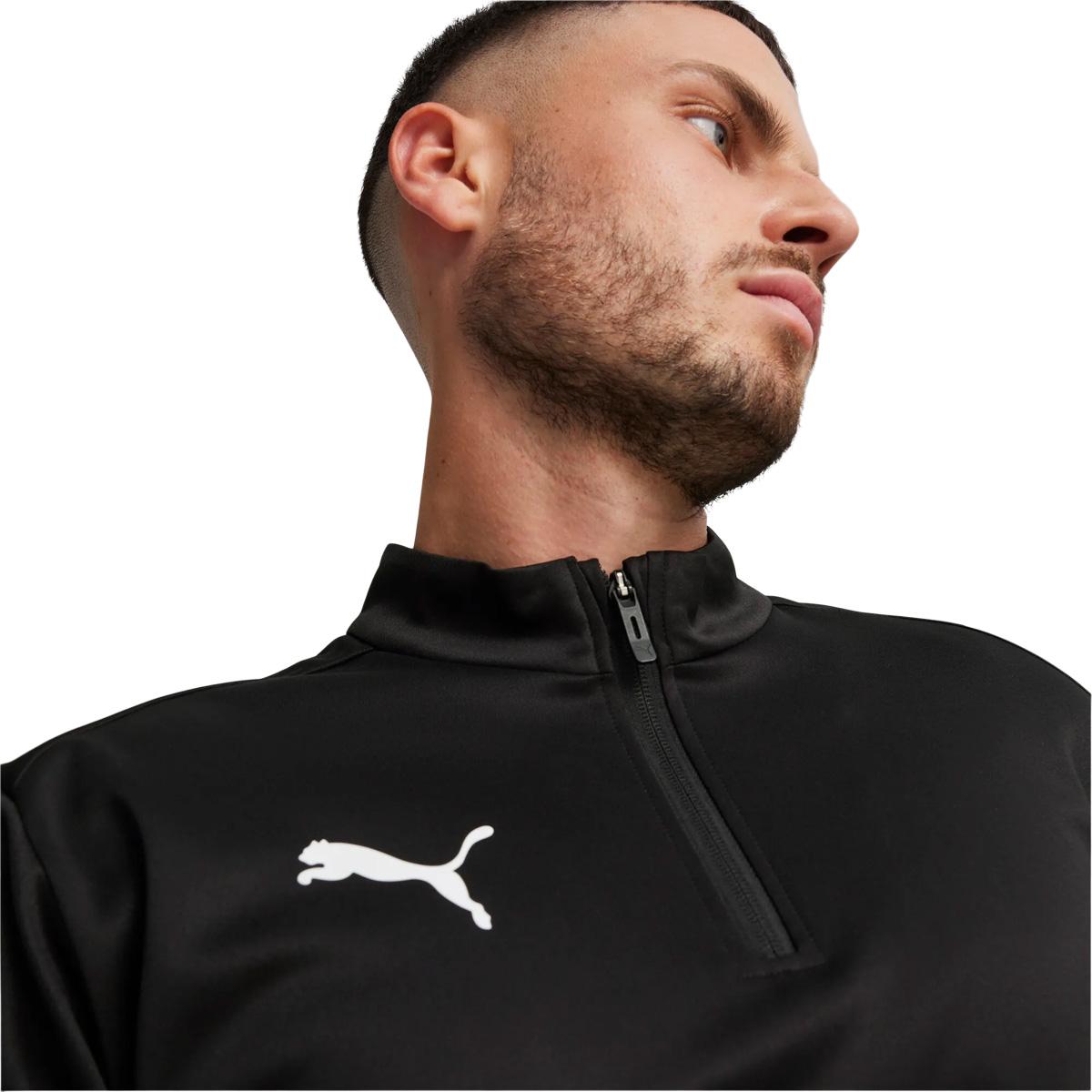 PUMA teamGOAL Half Zip Træningstrøje PUMA White-PUMA Black-Gum