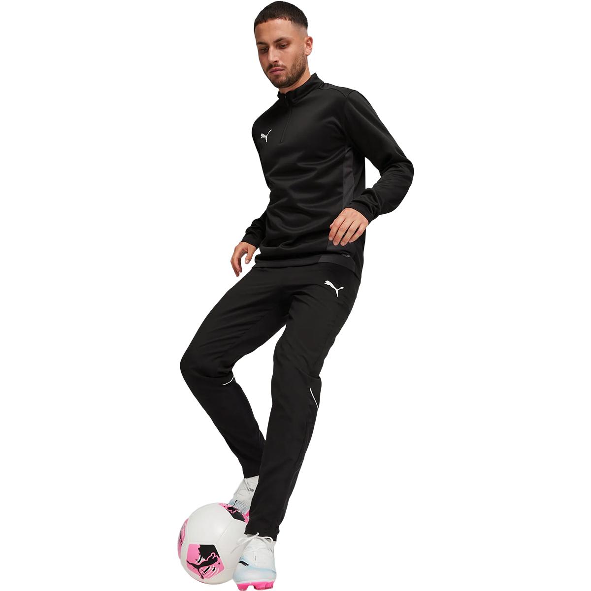 PUMA teamGOAL Half Zip Træningstrøje PUMA White-PUMA Black-Gum