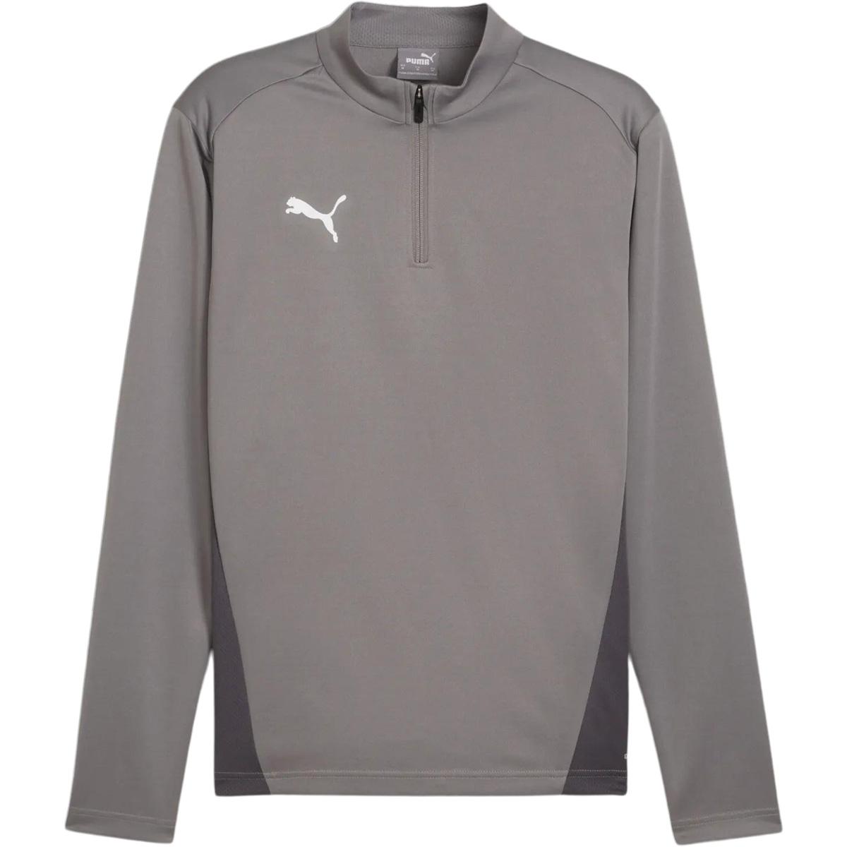 PUMA teamGOAL Half Zip Treningstrøye Cast Iron-PUMA White