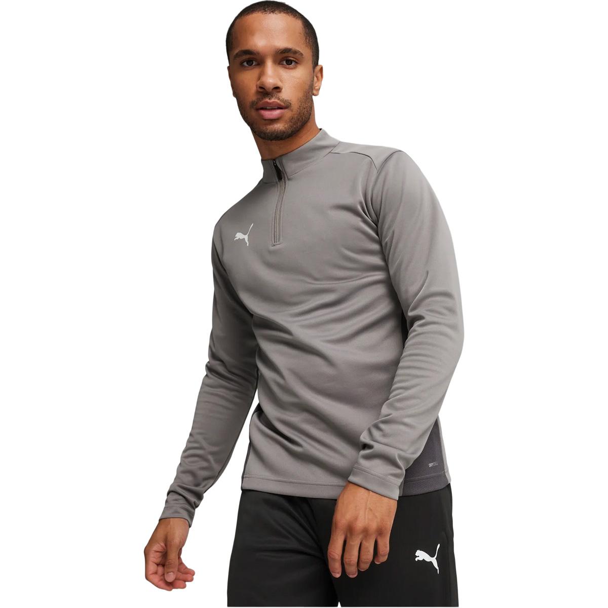 PUMA teamGOAL Half Zip Treningstrøye Cast Iron-PUMA White