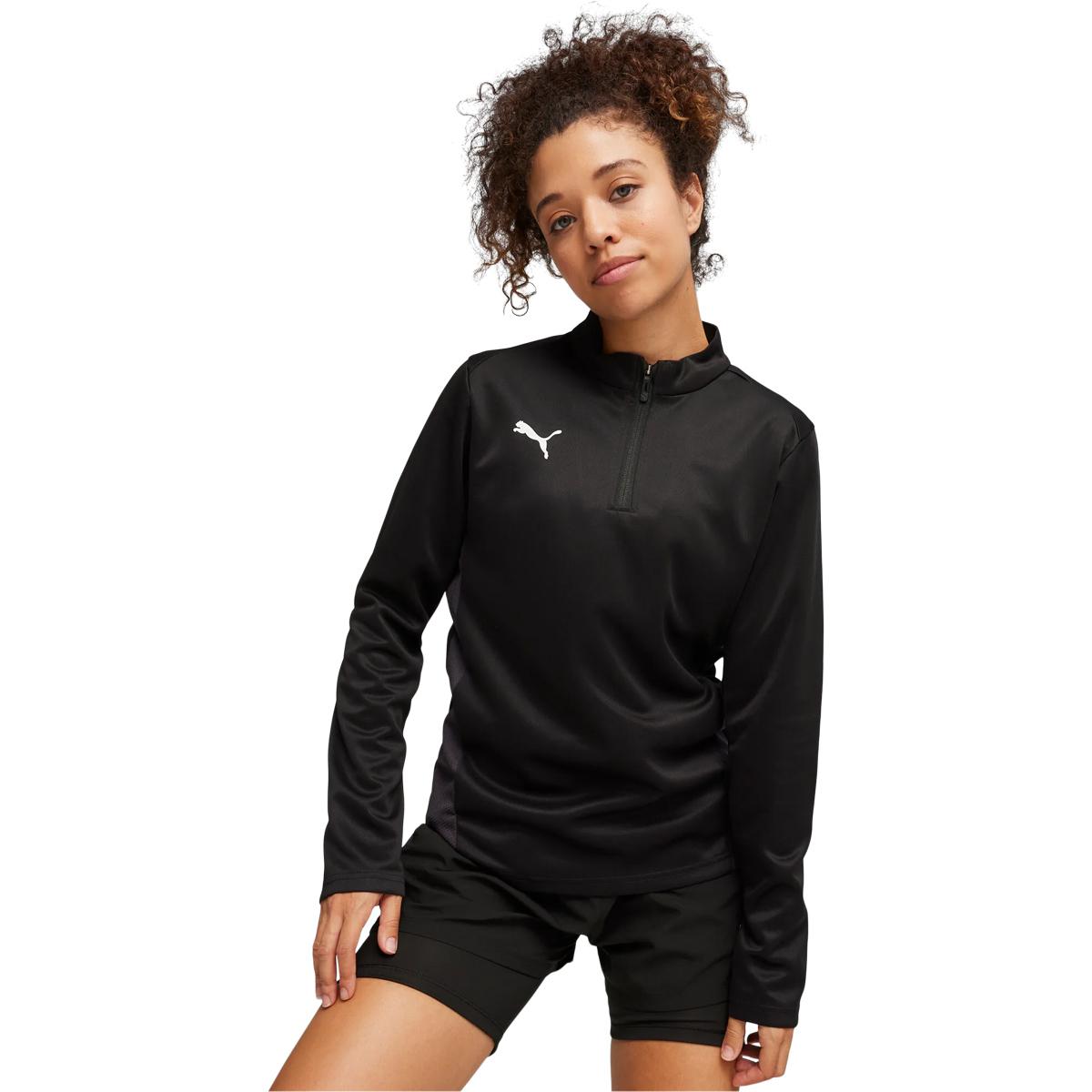 PUMA teamGOAL Half Zip Treningstrøye Dame PUMA White-PUMA Black-Gum