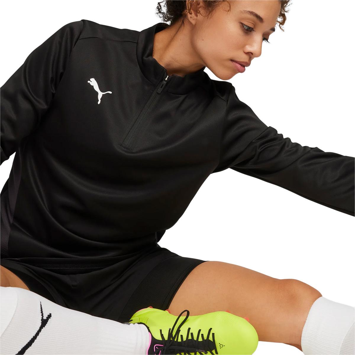 PUMA teamGOAL Half Zip Treningstrøye Dame PUMA White-PUMA Black-Gum