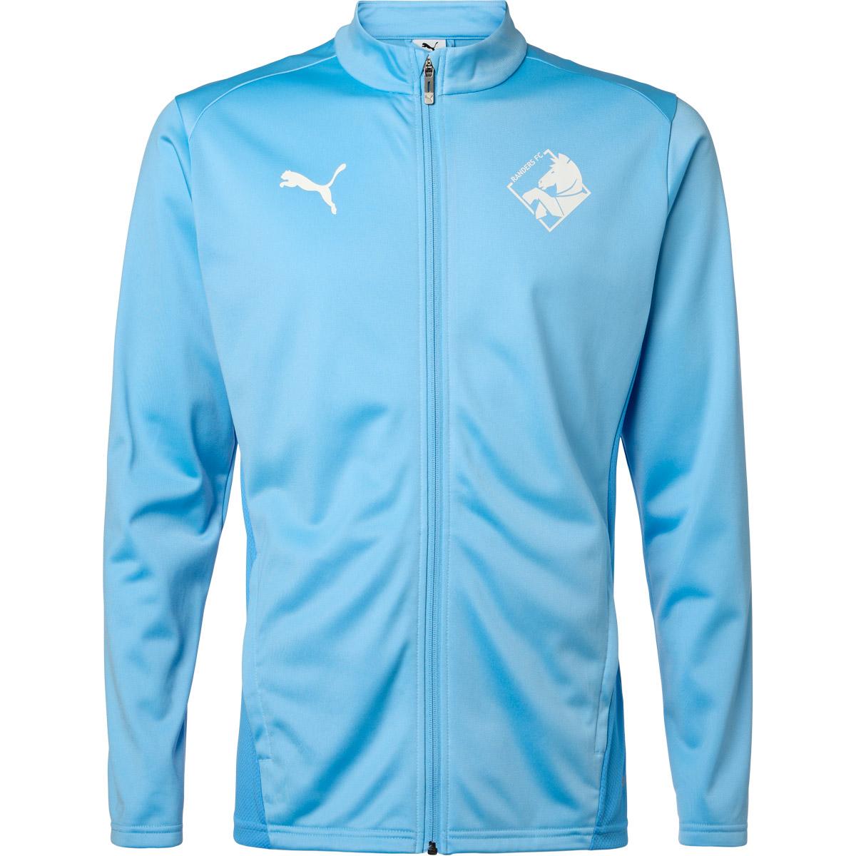 Randers FC Fan Full Zip Trøje Børn Team Light Blue/PUMA White