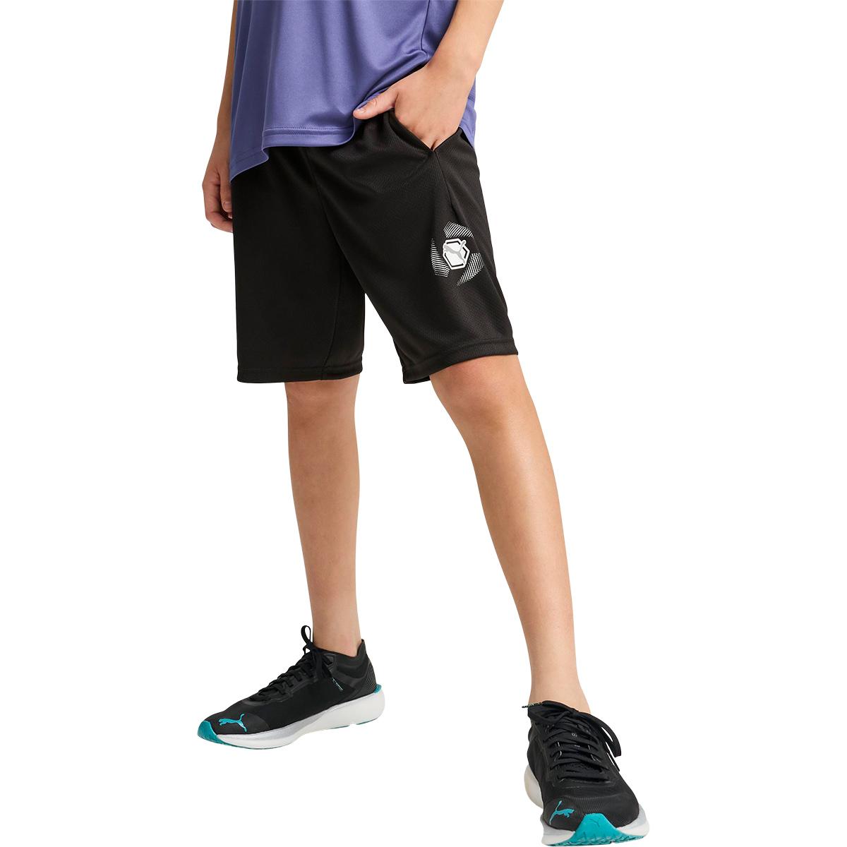PUMA Active Sports Graphic Poly Træningsshorts Børn PUMA Black