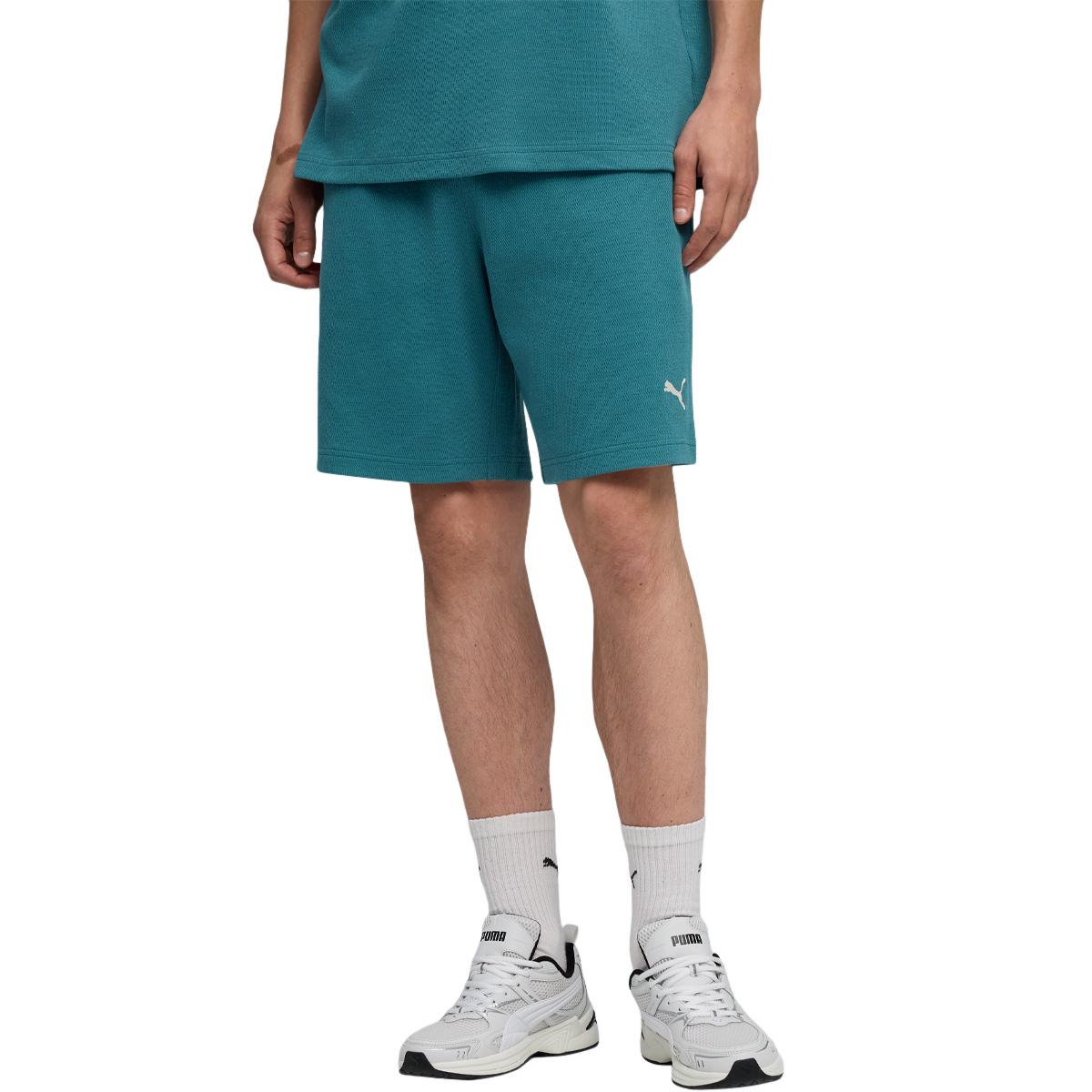 PUMA Essential Elevated Relaxed 9" Shorts Herre Green