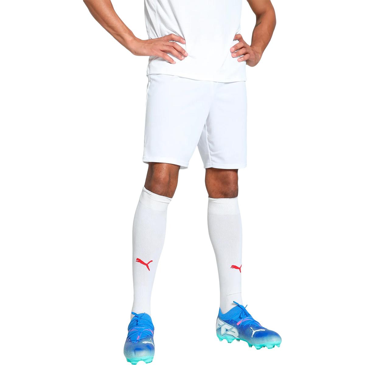 PUMA teamGOAL Træningsshorts PUMA White-For All Time Red