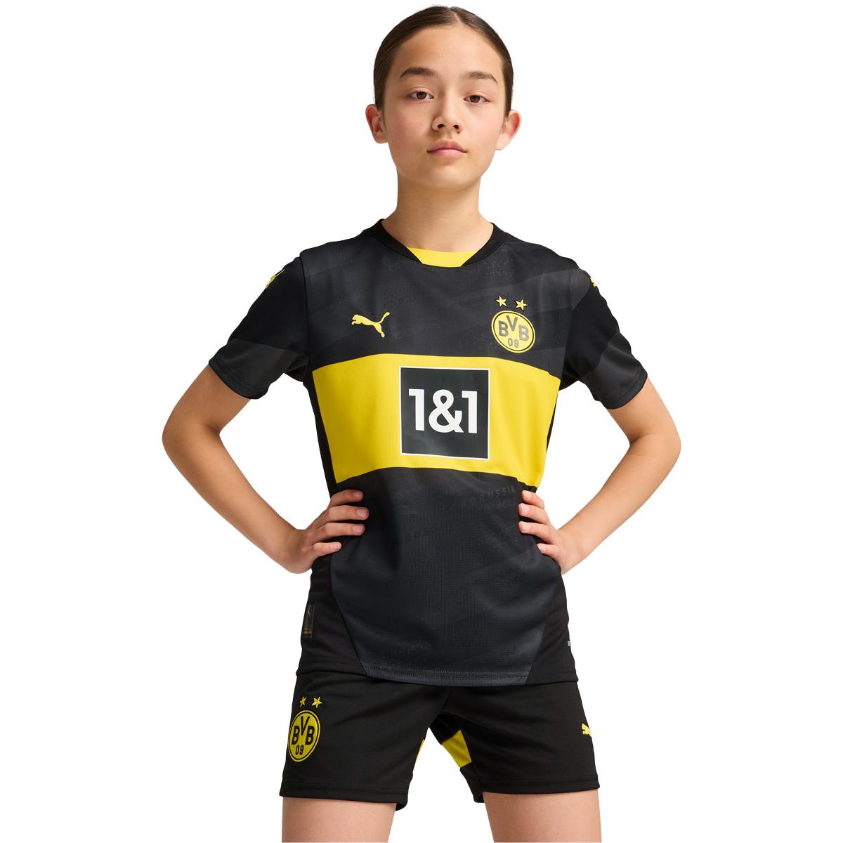 BVB Borussia Dortmund 24/25 Udebanetrøje Børn Black
