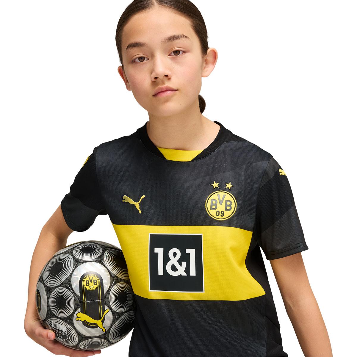 BVB Borussia Dortmund 24/25 Udebanetrøje Børn Black