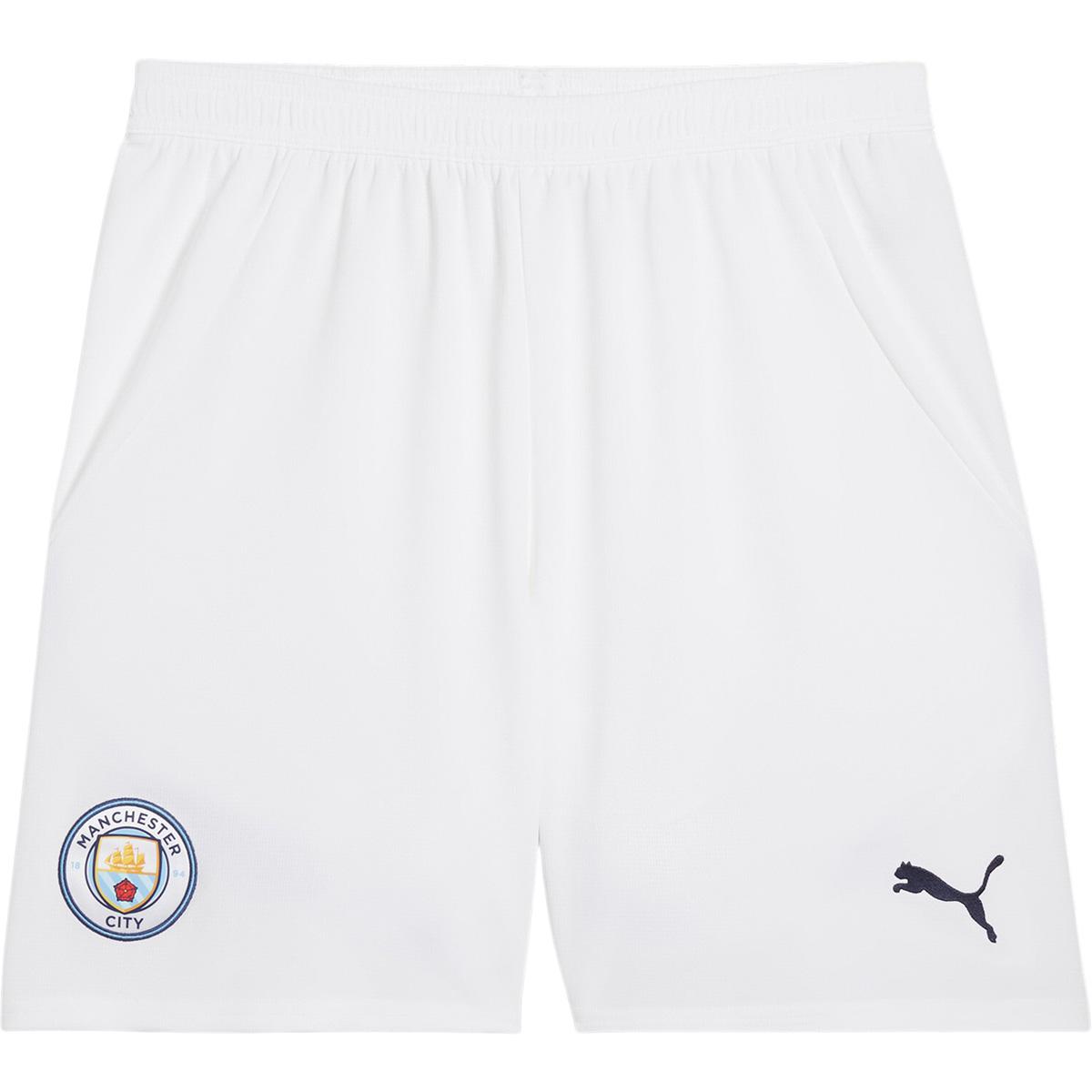 Manchester City 24/25 Hjemmebaneshorts PUMA White-For All Time Red