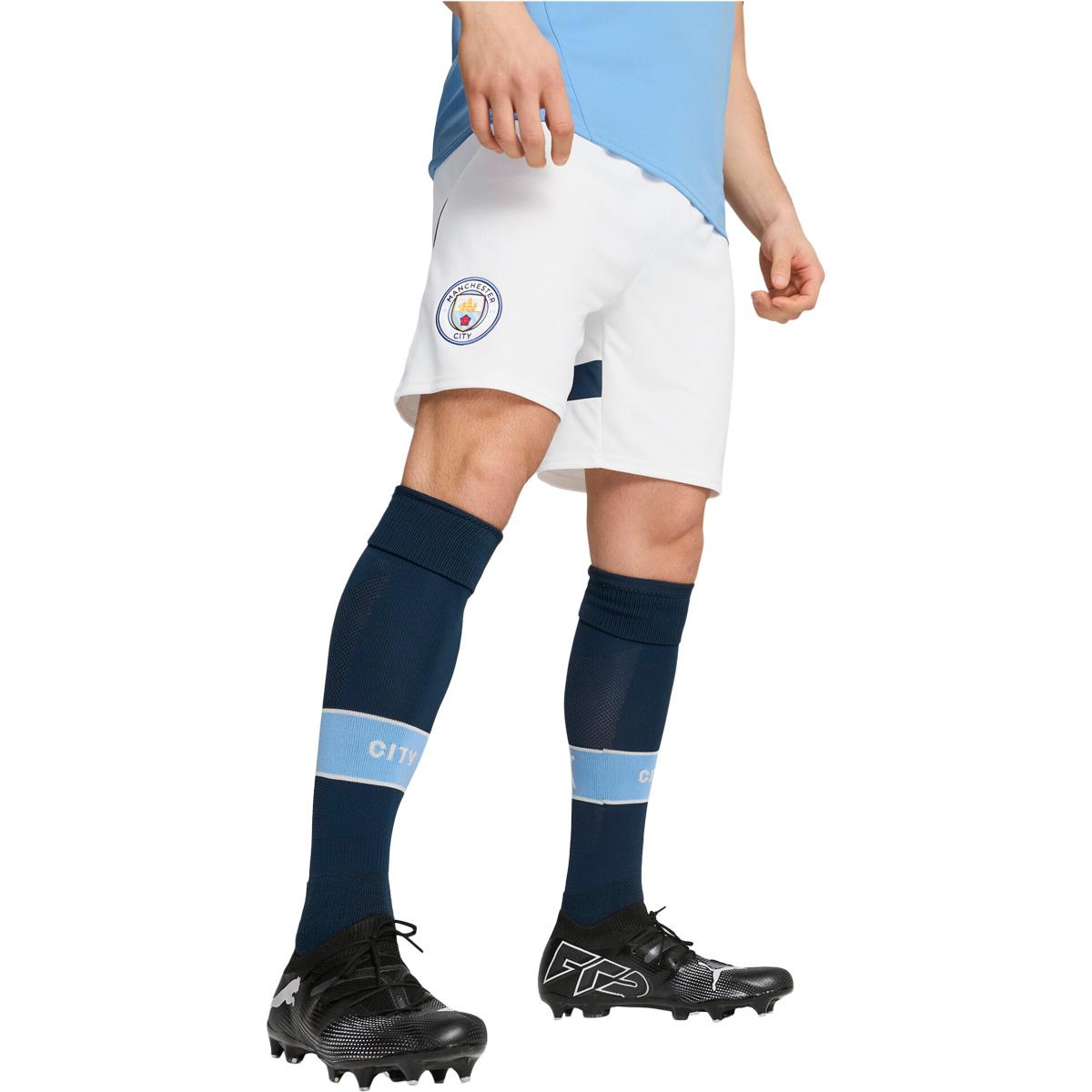 Manchester City 24/25 Hjemmebaneshorts PUMA White-For All Time Red
