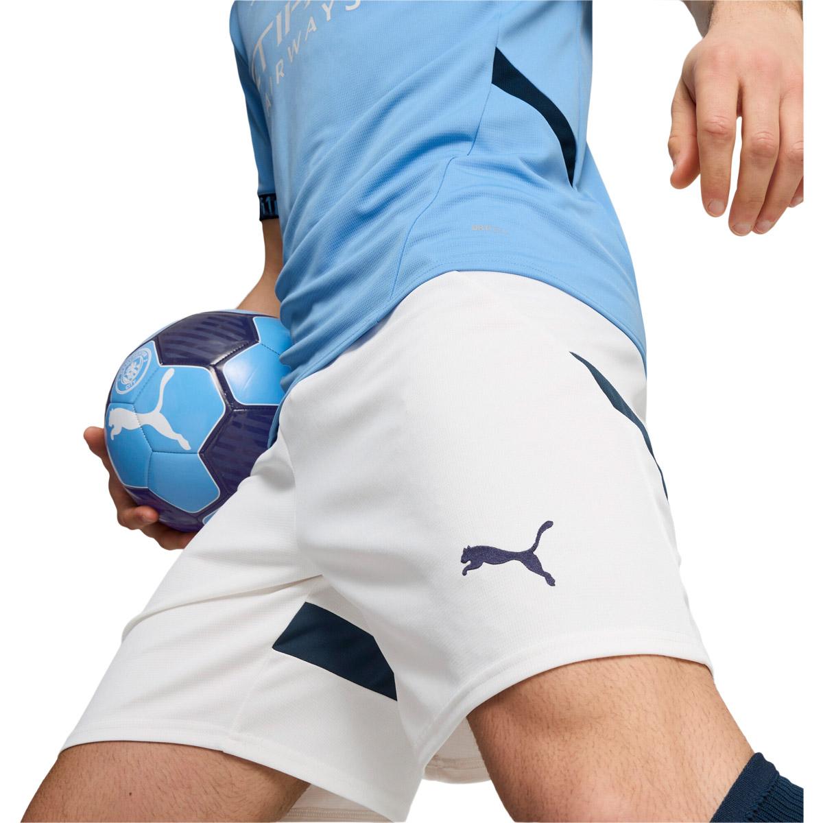 Manchester City 24/25 Hjemmebaneshorts PUMA White-For All Time Red